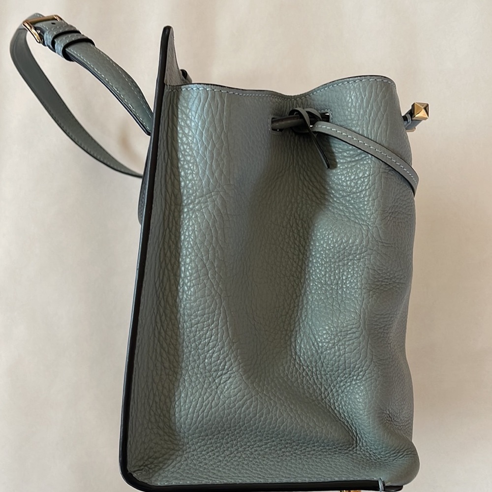 Valentino Garavani Teal Blue Satchel Tote - Picture 10 of 13